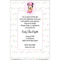 Minnie Mouse Birthday Invitations