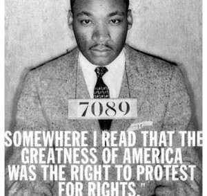 ... that the greatness of America was the right to protest for rights