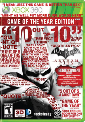 IGN Presents Arkham City: Box Art of the Year Edition [IGN]