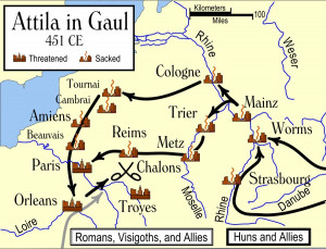 Attila the Hun Sacks Metz, Headed for More Cities in Gaul Hot