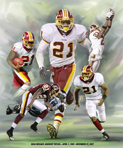 Sean Taylor (1983-2007) Washington Redskins Commemorative Poster Print ...