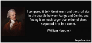 More William Herschel Quotes