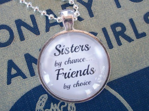 Sister in law quote necklace. Makes a wonderful, meaningful gift!