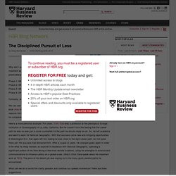 ... Why don’t successful people and organizations automatically become