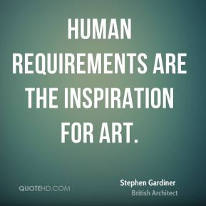 Human requirements are the inspiration for art.