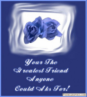 Blue flowers Greatest Friend Facebook Graphic