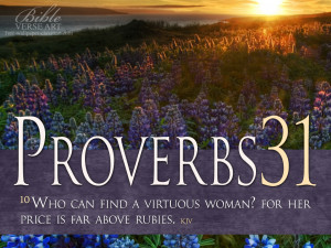 ... proverbs knows well the woman described in proverbs 31 10 31 this has