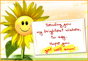 Get Well Soon' Message.
