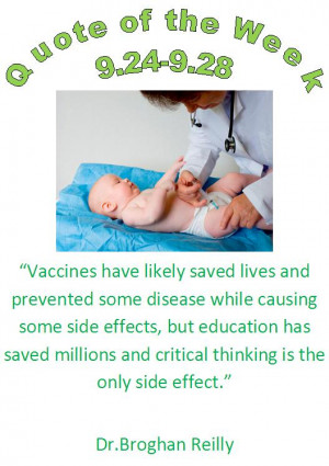 vaccination and education quote of the week 9.24 - 9.28 by eau claire ...