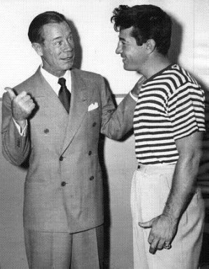 Rocky Graziano & comedian Joe E. Brown...1948
