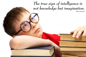 Albert Einstein Knowledge Boy with Glasses Quotes Images, Pictures ...