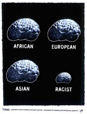 Racist Brain print advertisement