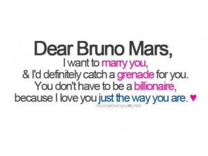 bruno mars, dear, grenade, inspire, life, love, lyric, marry, quotes ...