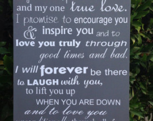 Wedding Vows Wood Sign 12