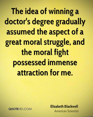of winning a doctor's degree gradually assumed the aspect of a great ...