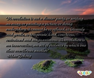 revolution is not a dinner party,