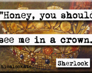 See Me in a Crown Sherlock Quote Ma gnet or Pocket Mirror (no.402) ...