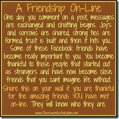 friendship online More