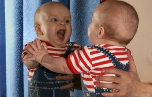Funny Baby Picture: Reflections
