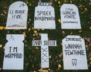 funny halloween tombstones sayings | Headstones & Grave Markers