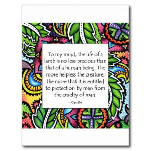 gandhi quotes about animals