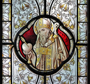 Stained Glass Window Showing St. Augustine of Hippo