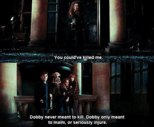 , daniel radclife, deathly hollows, dobby, emma watson, harry potter ...