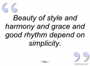 beauty of style and harmony and grace and plato