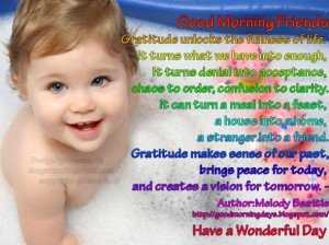 Good morning quotes with baby images
