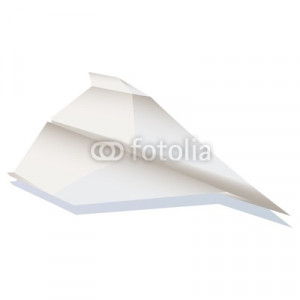 Vector paper plane in the air vector illustration cartoon