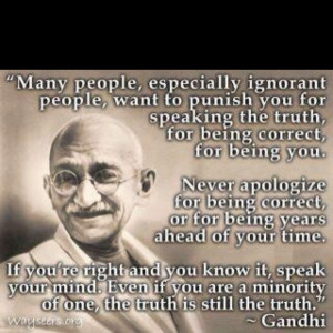 The great wisdom of Gandhi