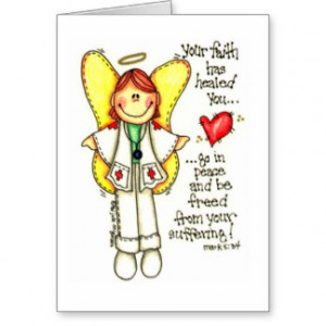 JULIE ANN SMITH DESIGNS *Faith Has Healed You Gree Cards
