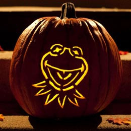 Kermit the Frog Pumpkin Carving Template