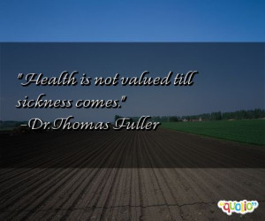 Quotes about Sickness