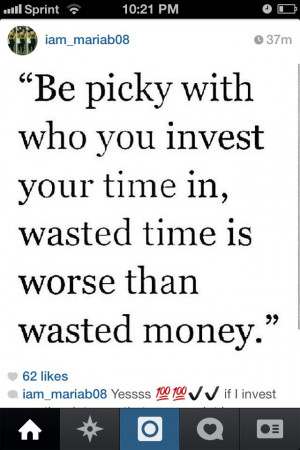 Quote about time investment