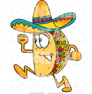 These are some of Cuisine Clipart Smiling Taco Mascot Cartoon ...