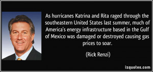 and Rita raged through the southeastern United States last summer ...