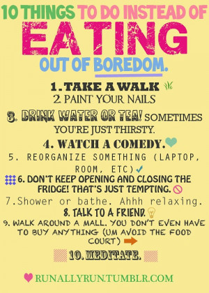 Things To Do Instead Of Eating take a walk
