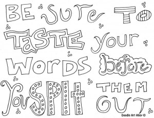 Positive Quotes Coloring Sheets. QuotesGram
