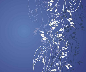 ... starry flowers to give life to a plain background of the deep blues
