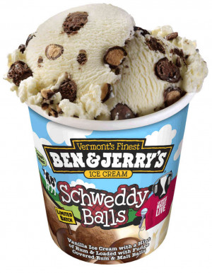 ... It's True: Ben & Jerry's Introduces 'Schweddy Balls' Ice Cream Flavor