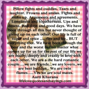 pillow fights and cuddles tears and laughter frowns and smiles fights ...