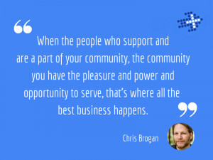 There you have it, all the best business happens in communities where ...