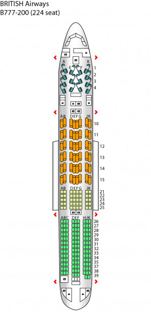 british airways boeing 777 seating