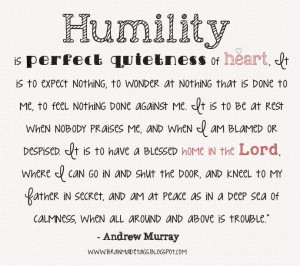 Humility - Andrew Murray Quote
