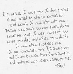 ... protect you until you die, and after your death I will still protect