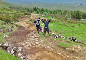 ... ... darker soil to left is new kicker + pump bump/drop/berm mutant