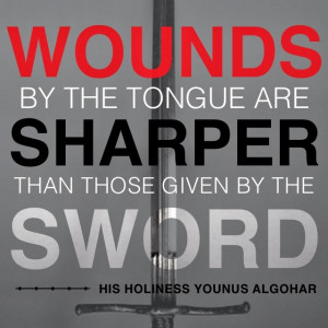 wound by the tongue are sharper than those given by the sword his ...