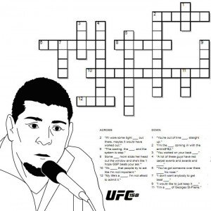 UFC 158 Crossword Puzzle