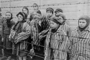 ... holocaust survivors await freedom during the liberation of auschwitz